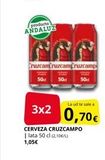 Oferta de Producto  ANDALUZ  50  Cruzcamcruzcamcruzcamp  50  3x2  CERVEZA CRUZCAMPO | lata 50 cl (2,10€/L) 1,05€  La ud te sale a  0,70€  en Supermercados MAS