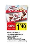 Oferta de Chocolatinas Kinder en Supermercados MAS