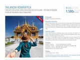 Oferta de TAILANDIA ROMÁNTICA  CIRCUITO EXCLUSIVO CATAI CON GUÍAS EN CASTELLANO - OPCIÓN EXTENSIÓN PLAYA DE TAILANDIA, BALI O MALDIVAS  DTO. 5%  Visitando  Bangkok, Chiang Rai y Chiang Mai Nuestros servicios  V por 1580€ en Viajes Eroski