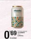 Oferta de Cerveza especial Alhambra en SPAR Fragadis