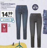 Oferta de Vaqueros joggers esmara por 14,99€ en Lidl