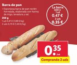 Oferta de Pan por 0,47€ en Lidl