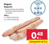 Oferta de Baguette por 0,56€ en Lidl
