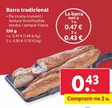 Oferta de Pan por 0,47€ en Lidl