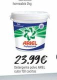 Oferta de ARIEL  Professional  23.99€  Detergente polvo ARIEL  cubo 150 cacitos  en Comerco Cash & Carry