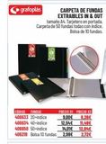 Oferta de Carpeta de fundas grafoplas por 1254€ en Carlin