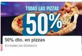 Oferta de Pizza  por 50€ en Domino's Pizza