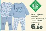Oferta de Pack 2 pijamas bebé por 12,99€ en Carrefour
