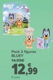 Oferta de Pack 2 figuras BLUEY  por 12,99€ en Carrefour