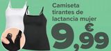 Oferta de Camiseta tirantes de lactancia mujer por 9,99€ en Carrefour