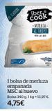 Oferta de 1 bolsa de merluza empanadas MSC al huevo por 4,49€ en La Sirena