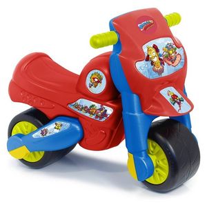 Oferta de Moto correpasillos Superzings con ruedas anchas color rojo por 30€ en Juguetestoday