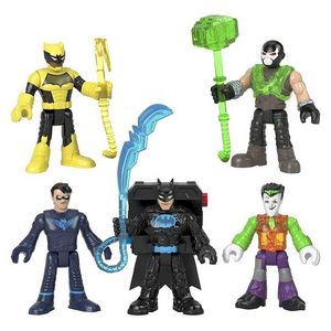 Oferta de Pack 5 figuras Batman Tech Imaginext DC Cómics Super Friends por 18,95€ en Juguetestoday