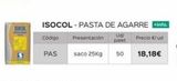 Oferta de Pasta de agarre Pascual por 18,18€ en Isolana