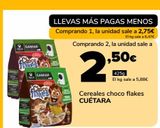 Oferta de Cereales choco flakes CUÉTARA  por 2,75€ en Supeco