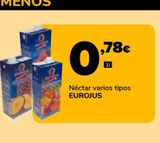Oferta de Néctar varios tipos EUROJUS por 0,78€ en Supeco