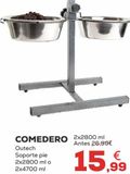 Oferta de Comedero para perros por 15,99€ en Kiwoko