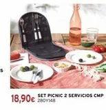 Oferta de Set picnic  por 18,9€ en Cadena88