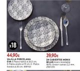 Oferta de Cubiertos Eva por 44,9€ en Cadena88