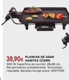 Oferta de Plancha de asar Habitex por 38,9€ en Cadena88