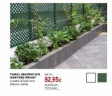 Oferta de PANEL DECORATIVO NORTENE PRIVAT Cuadro 25x25 mm. Blanco, verde.  1x2 m.  82,95€  41,47€/m². 7572U611...  por 82,95€ en Cadena88