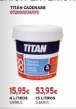 Oferta de Pintura plástica Titan por 53,95€ en Cadena88
