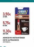 Oferta de Adhesivo instantáneo ceys por 11,3€ en Cadena88