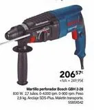 Oferta de Martillo perforador Bosch por 20657€ en Cadena88