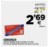 Oferta de Filetes de anchoa Consorcio por 2,69€ en BM Supermercados