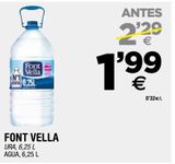 Oferta de Agua Font Vella por 1,99€ en BM Supermercados