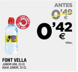 Oferta de Agua Font Vella por 0,42€ en BM Supermercados