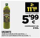 Oferta de Aceite de oliva virgen extra Urzante por 6,89€ en BM Supermercados