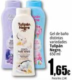 Oferta de Gel de baño distintas variedades Tulipán Negro  por 1,65€ en Unide Supermercados