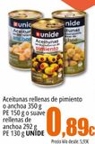 Oferta de Aceitunas rellenas de pimiento o anchoas o suave rellenas de anchoa UNIDE  por 0,89€ en Unide Supermercados
