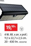 Oferta de Aplique solar por 19,99€ en BAUHAUS