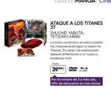 Oferta de ATAQUE A LOS TITANES 3T  SHUUHEI YABUTA, TETSURO ARAKI  La lucha continua y en esta ocasión los mayores enemigos no serán los Titanes. El cuerpo de exploración deberá enfrentarse a un nuevo y poderoso por 3999€ en Fnac
