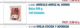 Oferta de C-5557 ARREGLO ARROZ AL HORNO  Bolsa 500 g  1x6 Unidades  P.V.P.: 3,50 €/u.  en Abordo