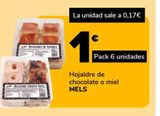 Oferta de Hojaldre de chocolate o miel MELS por 1€ en Supeco