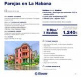 Oferta de Itinerario de tu viaje  DÍA 1. MADRID-LA HABANA  Vuelo directo desde Madrid con destino La Habana. A la llegada traslado al hotel.  DÍAS 2 AL 7. ESTANCIA EN VARADERO  Estancia en el hotel escogido. en por 1240€ en Viajes Ecuador