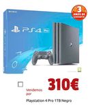 Oferta de Playstation 4 Pro 1TB Negro por 310€ en CeX