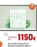 Oferta de Microsoft Surface Pro 9 Bosque 256GB (i5) 8GB, A por 1150€ en CeX