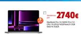 Oferta de MacBook Pro 14,10/M2 Pro (12-CPU 19-GPU)/16GB Ram/512GB SSD/16"/GE/A por 2740€ en CeX