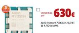 Oferta de AMD Ryzen 9 7900X (12C/24T @ 4.7GHz) AM5 por 630€ en CeX