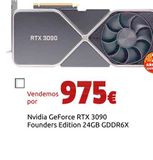 Oferta de Nvidia GeForce RTX 3090 Founders Edition 24GB GDDR6X por 975€ en CeX