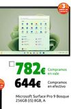 Oferta de Microsoft Surface Pro 9 Bosque 256GB (i5) 8GB, A por 644€ en CeX