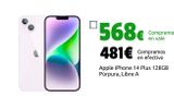 Oferta de Apple iPhone 14 Plus 128GB Púrpura, Libre A por 481€ en CeX