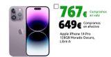 Oferta de Apple iPhone 14 Pro 128GB Morado Oscuro, Libre A por 649€ en CeX