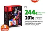 Oferta de Switch Consola, 64GB OLED Escarlata/Púrpura +Rojo/ Morado Joy-Con, Caja por 201€ en CeX