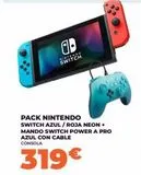 Oferta de Nintendo Switch nintendo SWITCH por 319€ en Pascual Martí