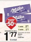 Oferta de Chocolate con leche Milka en SPAR Fragadis